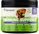ZENAPET Dog Immune Support Premium Powder Topper, Turkey Tail, Spirulina & Beta-Glucan, Supporta un sistema immunitario sano e digestione, Human-Grade, Made in USA