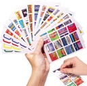 383Pcs Pill Organizer Medizin Etiketten, Pre-Cut Medizin Aufkleber Reisen Tägliche Pille Container Etiketten mit 34 Blatt Pill Box Lables Pill Organizer Aufkleber von Marken + 4 Blatt Blank Aufkleber (351+32PCS)