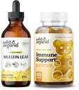 Wild & Bio Mullein Tropfen 4 Unzen & Immun Support Gummis