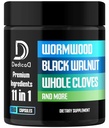 11in1 Wormwood Capsules - 180 Capsule Estratti da Noce Nera, Cloves, Ginger, Turmeric, Apple, Berberine HCl & More - Supporto Immune System per 3 Mesi