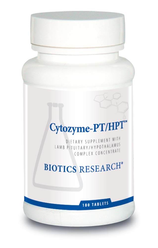 Recherche en biotique Cytozyme PT HPT Complexe de l'hypothalamus pituitaire, soutient la fonction du Gland pituitaire et de l'hypothalamus, santé adrénale, boost cérébrale 180 comprimés