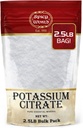 Polvere di citrato di potassio 2.5 LB (40 Oz) Bulk - Ingredienti puri, supplemento di citrato di potassio Bulk, Vegan, Grado alimentare- da mondo piccante