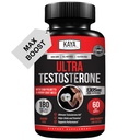 Kaya Naturals UltraTest- Uomo T Booster con Tongkat Ali, Horny Goat Weed, Tribulus - Natural Workout Supplement for Energy, Stamina, and Strength Booster - 180 Count