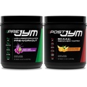 Pre JYM Grape Candy Pre Workout Polvere e Post JYM Active Matrix Integratori post-allenamento Bundle, 30 Serve Ogni