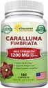 aSquared Nutrition Caralluma Fimbriata 1200mg - 180 capsule, integratori naturali perdita di peso pillole dieta, radice vegetale Appetite Suppressant & Pure Energy Booster, Max Strength Slim Fat Burn