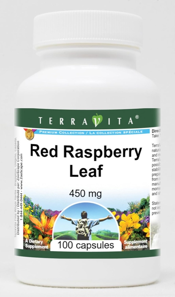 Foglia di lampone rosso - 450 mg (100 capsule, ZIN: 511172)