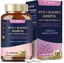 Totaria Inositol Beilage für Frauen mit Vitamin D3, Folat, 40:1 Ratio Myo-Inositol 3000mg & D-Chiro Inositol 75mg Komplex, Vitamin B8 Inositol Beilage für Frauen Haar, Nagel, Hautgesundheit