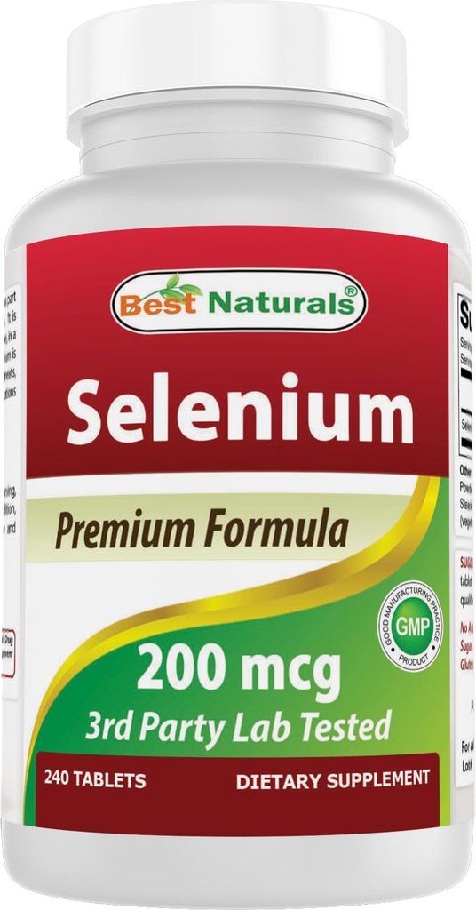 Migliore naturali Selenio 200 mcg supplemento, 240 conte