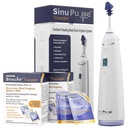 SinuPulse Traveler avec 90 packets Sinuair - Sans fil Pulsating Nasal Irrigation Sinus Rinse System, Space Saving Cleaner & Relief Machine pour voyager, plus efficace que Neti Pot ou bouteille de pulvérisation de nez