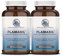 FlamasilTM (2 Pack)- per una risposta di infiammazione sana* | Reliever del dolore multi-arbale* e Joint Aid | Turmerico Bio-Enhanced, Boswellia, Resveratrolo e altri | Antiossidanti Superfood 13-in-1