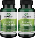 Swanson Turchia Rhubarb - Supplemento di erbe per la salute digestiva - Formula naturale - (100 capsule, 500 mg ogni) (2 Confezione)