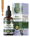 HERBAMA Black Elderberry Drops - Vegan Elderberry Liquid Extract for Immune Support - Non-GMO, Alkohol & Sugar-Free Immunity Supplement, 21-Day Supply