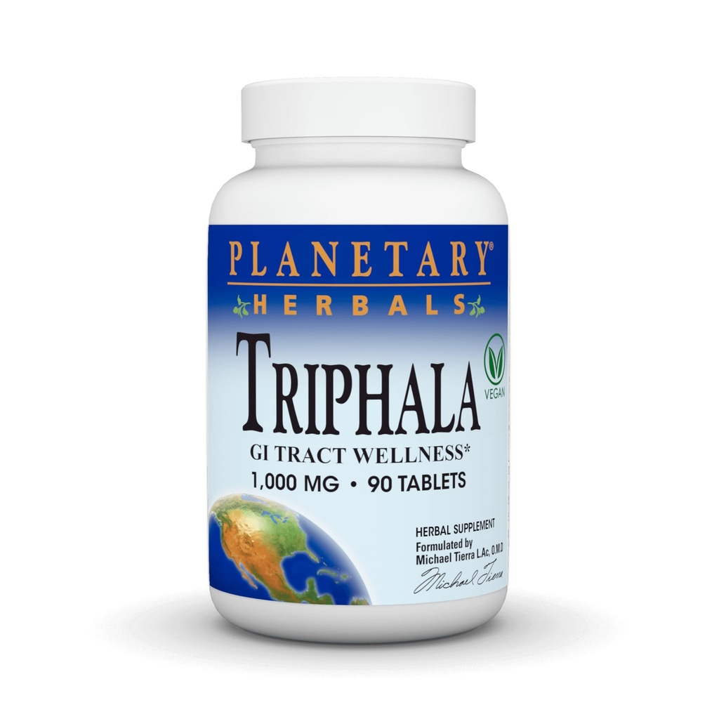 Planetary Herbals Triphala 1000mg - 90 Tablets
