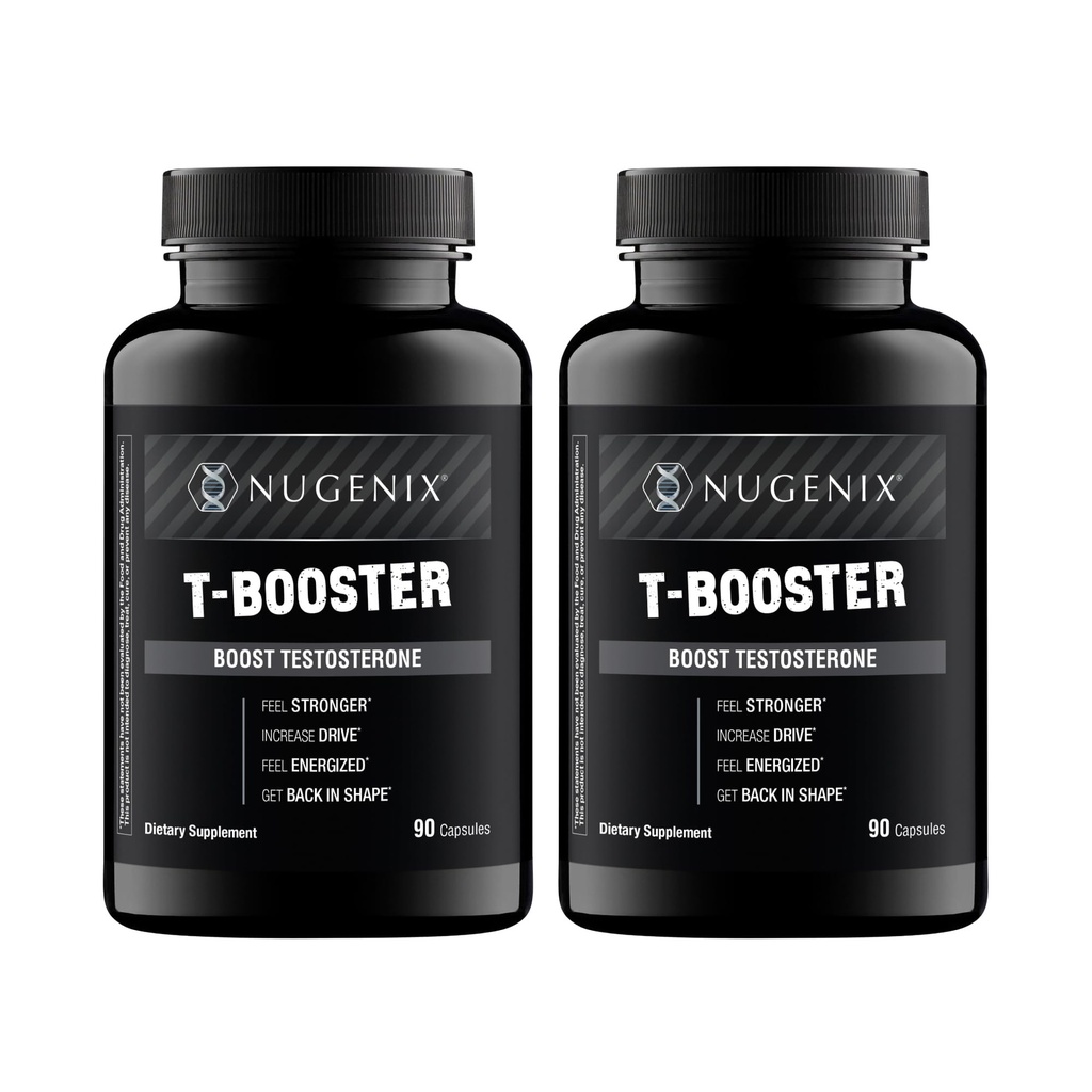 Nugenix T Boost - Kostenlose Testosteron Booster Ergänzung für Männer, 180 Zähler