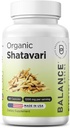 Shatavari organico 1200mg, 60 capsule - Lattazione Support Vitamine, Equilibrio ormonale per le donne, Asparagus Racemosus Root