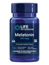 Prolongation de vie Melatonine, 300 mcg, Soutien doux pour le sommeil, Rythmes circadiens sains, Défense cellulaire, Sans gluten, Non-OGM, Végétarien, 100 Capsules
