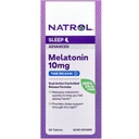 Natrol Melatonin 10mg Time Release Tablets, Supplemento dietetico per il sonno riposante, 60 compresse di rilascio di Melatonin tempo, 60 Servings