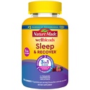 Natur machte Wellblends Schlafen und Wiederherstellen, Schlafhilfe mit Melatonin 3mg zur Unterstützung restful Sleep, plus L theanine 200mg und Magnesium Citrate, 44 Gummis