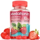 Melatonin Gummies - 10 mg Integratore alimentare - Fragola Aroma - 120 Vegan Gummies - by NextGenU