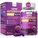 Melatonin 100mg für Antioxidans & Kognitive Gesundheit, Ultra High Dose Melatonin mit CoQ10, Turmeric, Trans-Resveratrol, Vitamin B12 C E für Brain Anti-Aging, Cellular Repair and Energy, 75 Softgels
