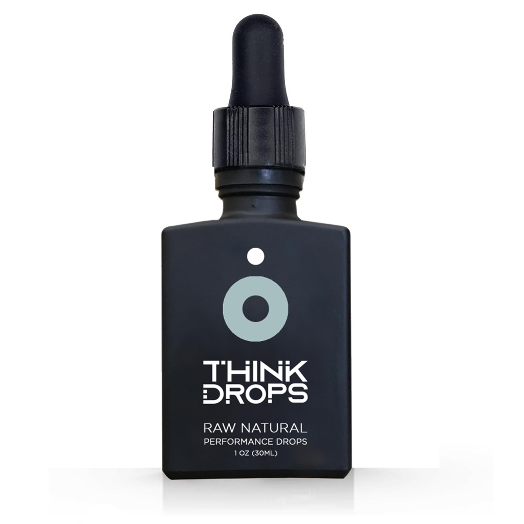 DROP FX Think Drops - Fast-Absorbing L-Theanine & Ashwagandha Liquid Focus Supplement, Natural Nootropic for Enhanced Memory & Cognitive Function