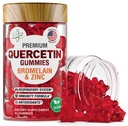 BioVit Quercetin Gummies 500MG - Activer Quercetin pour Enfants et Adultes Système immunitaire et Allergie - Chewable with Bromelain, Zinc, Vitamine C, Vitamine D3 - Fabriqué aux États-Unis - 60 Ours Gummy Vegan
