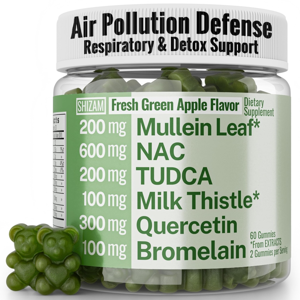 Mullein TUDCA NAC Quercetin con Bromelain Gummies, N‐Acetylcysteine N‐Acetyl‐Cysteine N‐Acetyl‐L‐Cysteine Bile Salts Thistle, Mullein Leaf Drops & Lozenges Alt Supplemento per polmoni 500-mg 600-mg