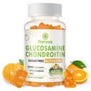 Glucosamin Chondroitin Gummi mit MSM & Elderberry Extra Strength - Joint Support, Antioxidant Immun Support Supplement für Erwachsene, Männer und Frauen. Orange