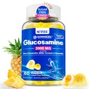 Zuckerfreies Glucosamin Chondroitin MSM Gummies - Max Strength Mobility Supplement für Frauen und Männer mit Glucosaminsulfat 2000 mg, Boswellia, Curcumin & Hyaluronsäure - Flexibilitätsunterstützung - 60Cts