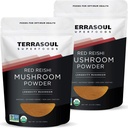 Terrasoul Superfoods Bio Reishi Pilzpulver (4:1 Extrakt), 11 Oz (2 Packung) - Immune Boosting | Kaffee Enhancer | Tiefer Schlaf