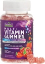 Gummie Multivitaminiche per Adulti - Multivitaminici Completi per Donne & Uomini - Vitamine Essenziali e Minerali con Vitamine A, C, D, E, &amp; Alta Potenza B12 - Multivitaminici Gummy Vegetariani - 60 Gummies