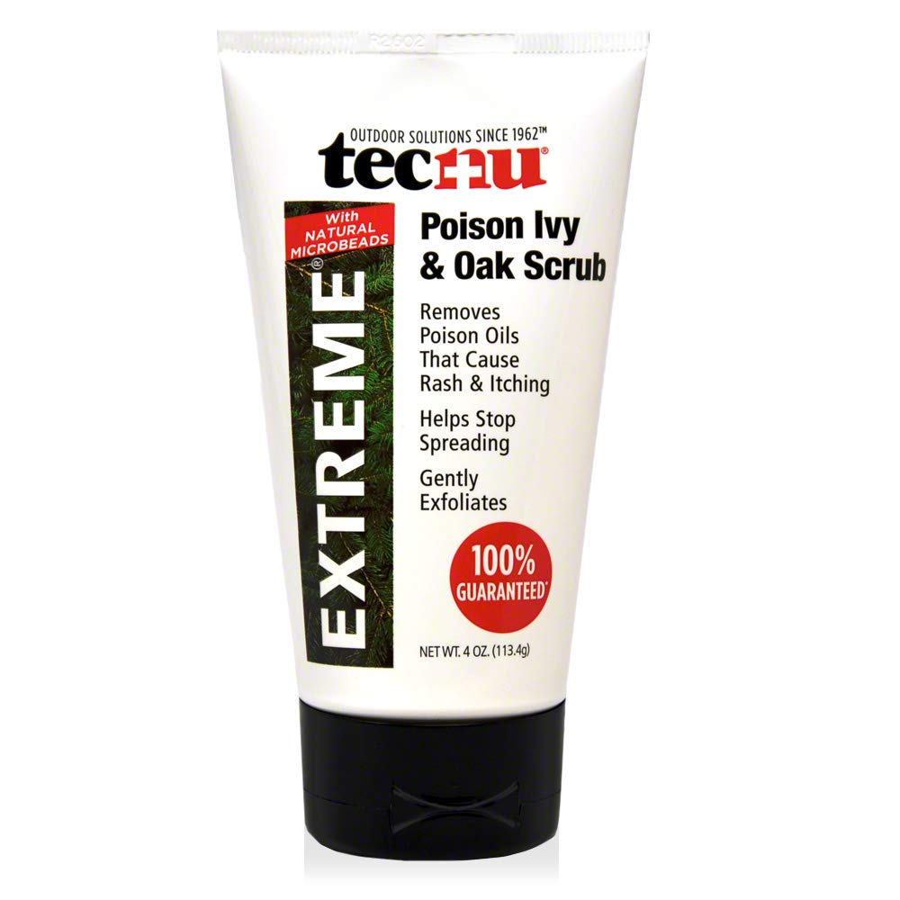 Tecnu Extreme Poison Ivy et Chêne Scrub, élimine les huiles végétales toxiques qui causent Rash et démangeaisons, blanc 4 onces