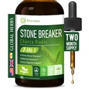 Estratto di Piedra di Stone Breaker Chanca gocce, Pietra del rene naturale & Dissolver di Gallstone, Supporto Detox Cleanse, Integratore di erbe w/Horsetail Gravel Root e altro ancora. 2 oz