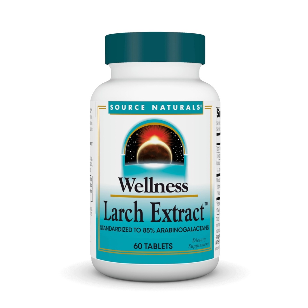 Quelle Naturals Wellness Larch Extract - Standardisiert zu Arabinogalactans - 60 Tabletten