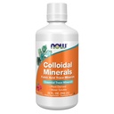 NOW Integratori alimentari, Liquido di minerali colloidi, Minerali vegetali derivati, Minerali essenziali di trace, lampone, 32-Oncia