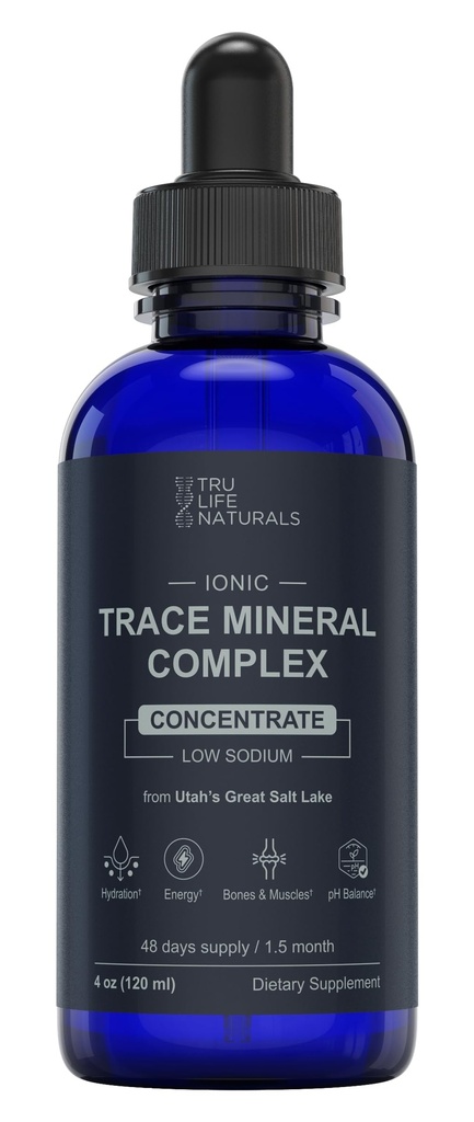 Trace Mineral Complex – 4 oz (48Servings) – 72+ Ionic Minerals Konzentrat/Magnesium, Chlorid, Boron, Kalium/Supports Hydration & Elektrolyt Balance