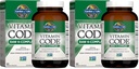 Giardino della vita Vitamina K2 e K1, Vitamina Codice Vegan K Complesso per Bone resistenza e salute del cuore, Omega Rich Flax Seed olio, Trace minerali, Probiotici, 60 giorni di alimentazione, (Pack of 2)