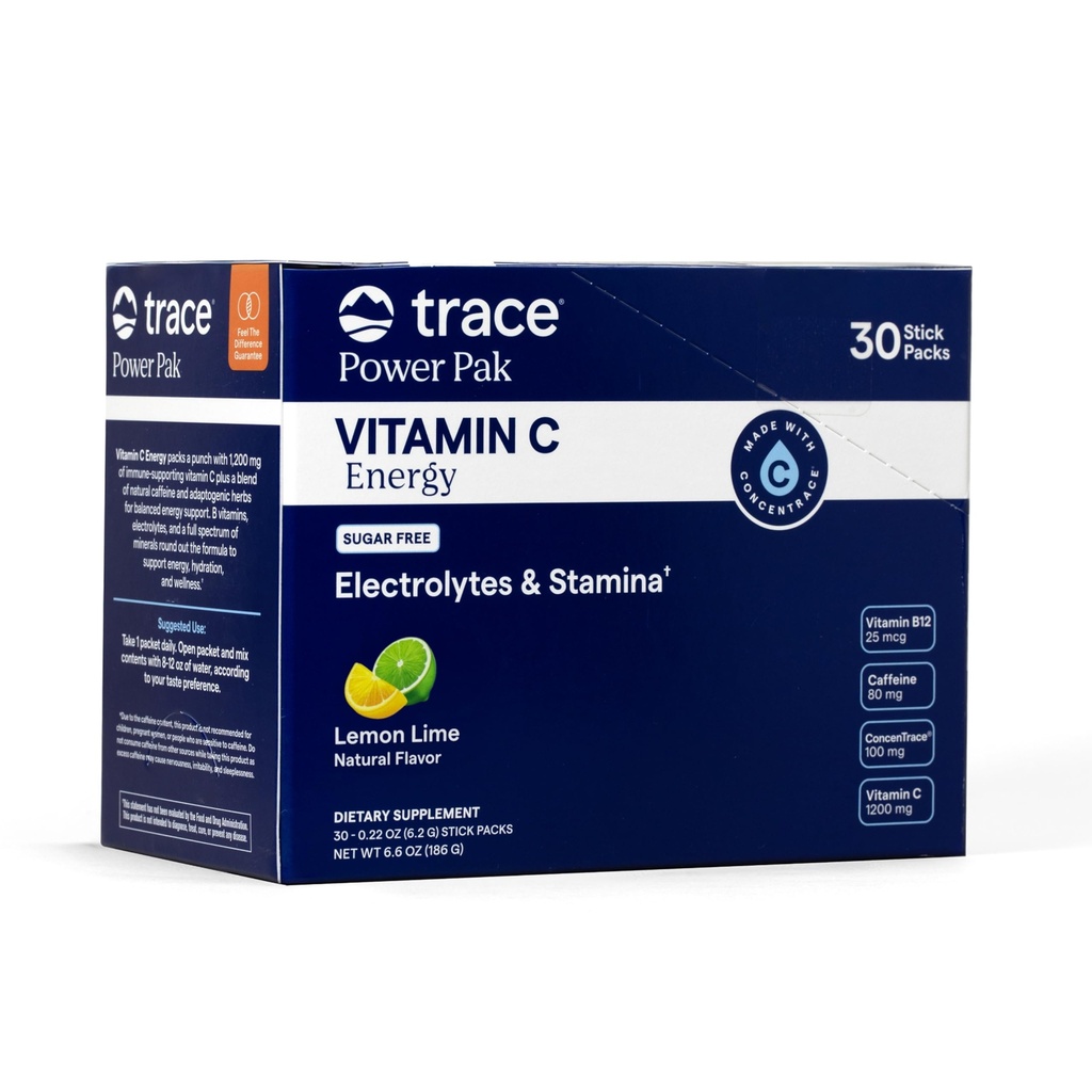 Trace Minerals Power Pak - Vitamina C Energy Lime Limo