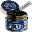 Pure Himalayan Shilajit Resina – 500 mg Max Strength Organic Fulvic Acid Complex per gli uomini e le donne – Lab testato con 85+ Trace Minerals – Energia, Stamina & Mental Performance – 30 g Jar