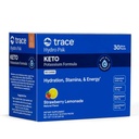 Trace Minerals Hydro Pak Keto - Electrolyte Replenishment Drink Mix – 1000 mg Potassium Plus 70 Supports Energy, Stamina, & Hydration – Strawberry Lemonade Flavor – 30 Servings