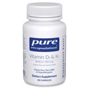 Pure Encapsulations Vitamin D3 & K2, 120 Capsules
