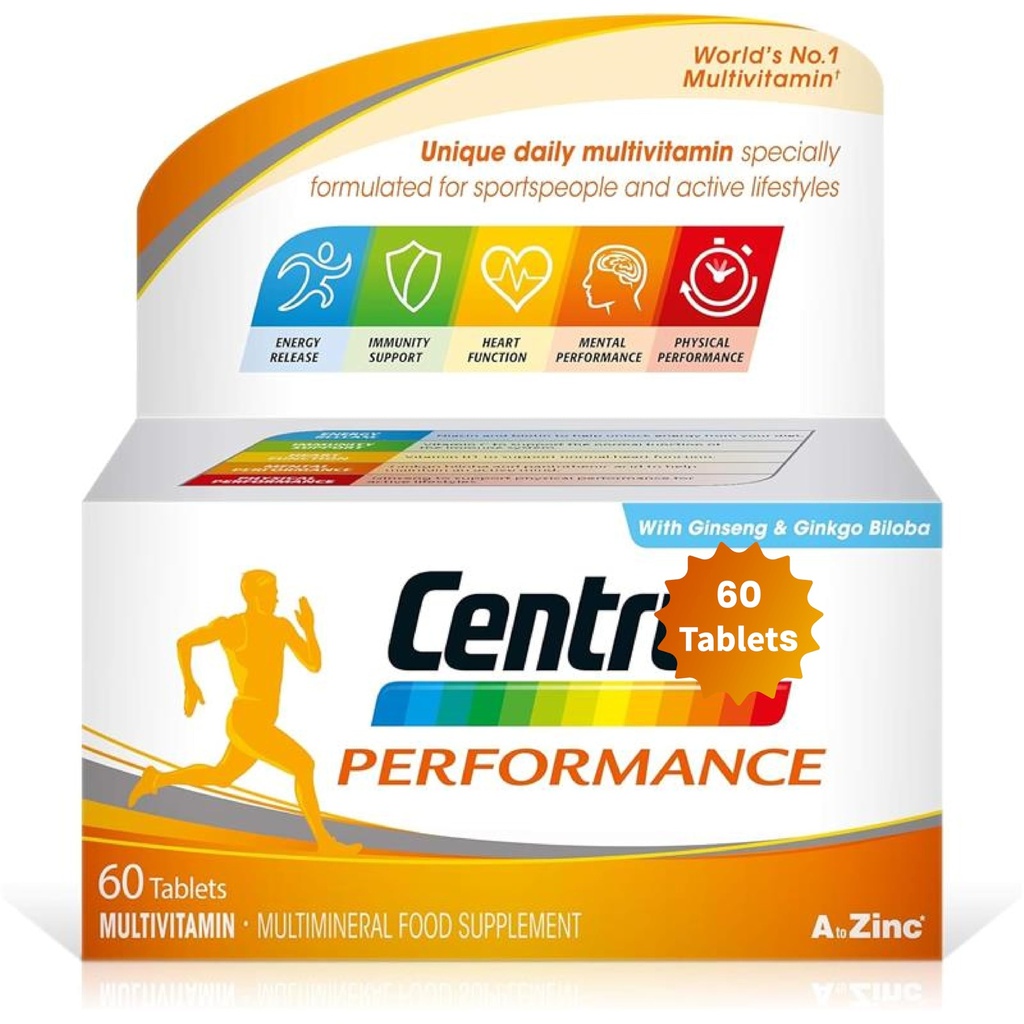 Centrrum Performance - Pack von 60 - Multivitamin Tablets (Pack von 1)