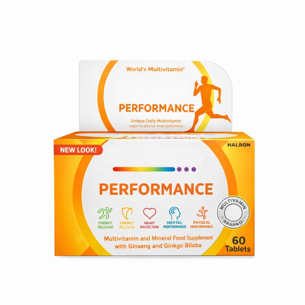 Centrrum Performance Multivitamin Tablets 60 Count | Daily Health Support Wellness Geschenkset - 1 Pack