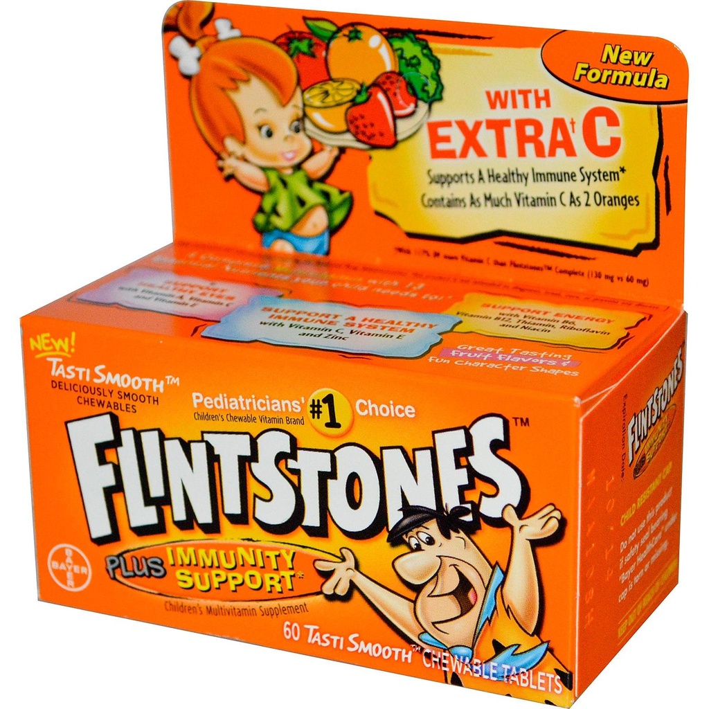 Flintstones Kinder Multivitamin Ergänzungen Kaubare Tabletten 60 ea