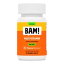 NovaFerrum BAM Chewable Multivitamin per bambini e adulti Età 4 e superiore - Frutta Blast Flavor - 60 Chewable Tablets - con Vitamine A, C, D, E, B6, B12, Biotin, Zinc, Selenium & Manganese