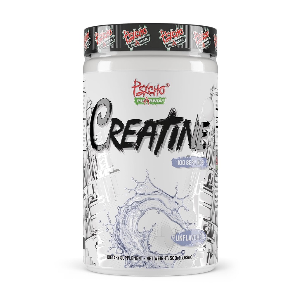 Psycho Pharma Creatine - 5g Premium Creatine Monohydrate pro Servierung, 100 Servietten