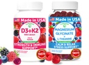 Lunakai USA Fait D3+K2 avec Calcium & Magnésium Glycinate + L-Theanine Gummies Bundle – 60 Gummies non OGM