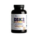 D3K2 Enhanced with Calcium & BioPerine® - 5000 IU Vitamin D3 + 100 mcg Vitamin K2 MK-7 - Einmalige Formel, 60 Kapseln