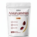 Zeria Astaxanthin 12mg, Natürliche Mikroalgen Antioxidantien-Ergänzungen, hilft Zellen vor oxidativem Stress zu schützen, Haut Firmness & Elastizität, fördert gesunde Haut und Augen, 150 Softgels