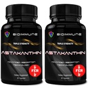 BioImmune 2 Confezione Tripla resistenza AstaQuilTM Astaxantina 12mg Asorbimento potenziato, 120 Softgels w / Olio di cocco organico.